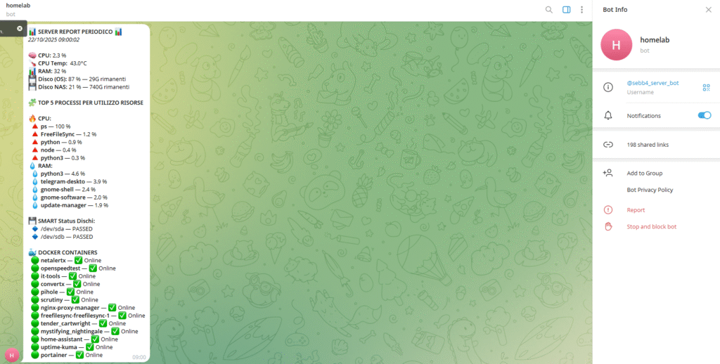 report-telegram-1024x518 Bash Script per Monitorare PC Linux + Notifiche Telegram